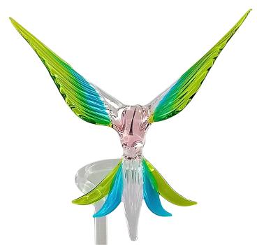 Preview: Orchideenstab - Kolibri (normale Ausführung, rosa-hellblau-grün)